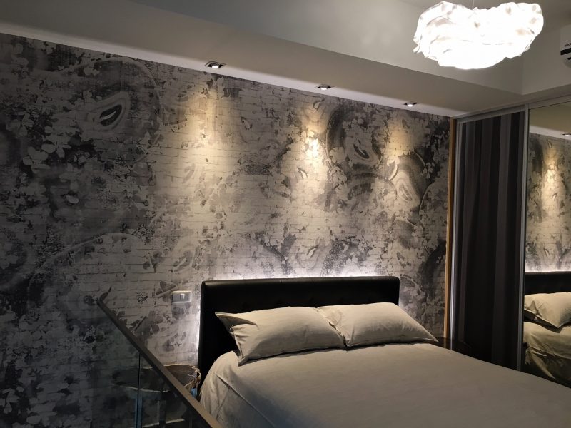 Lighting interior design and bedroom wall wash