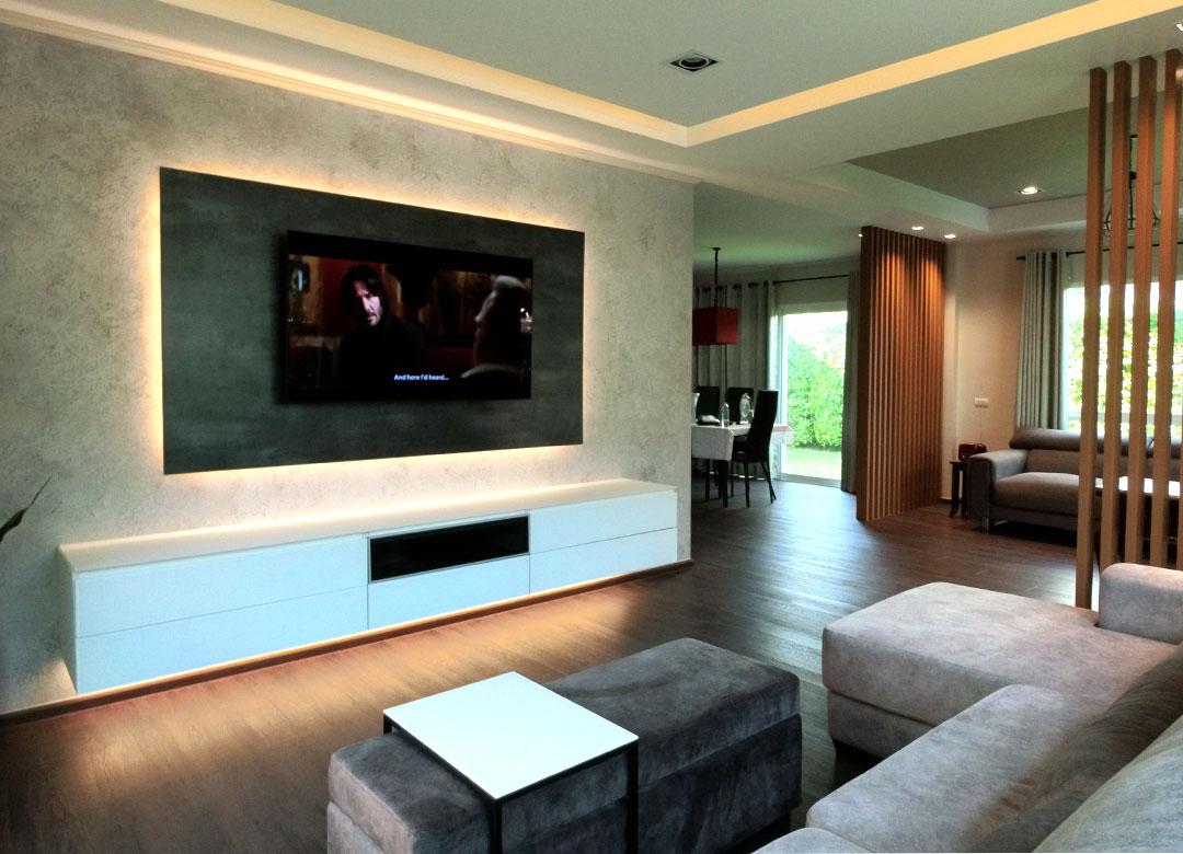 The living room at Supalai Garden Ville | Elementi Interiors