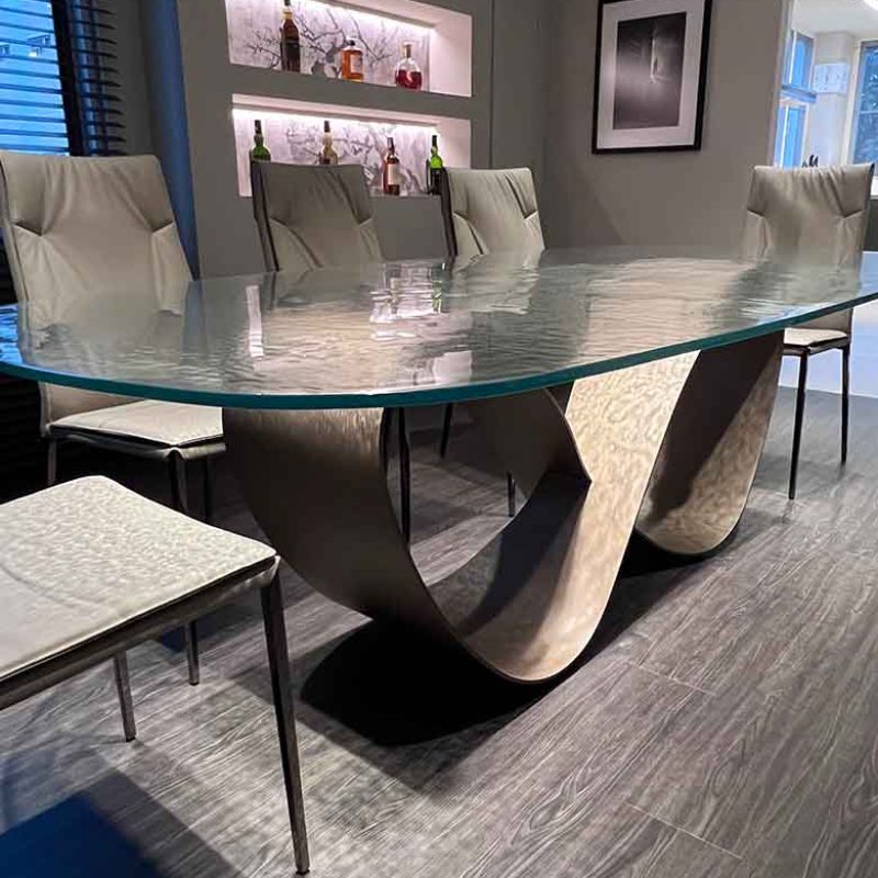 Butterfly Cattelan table | glass top