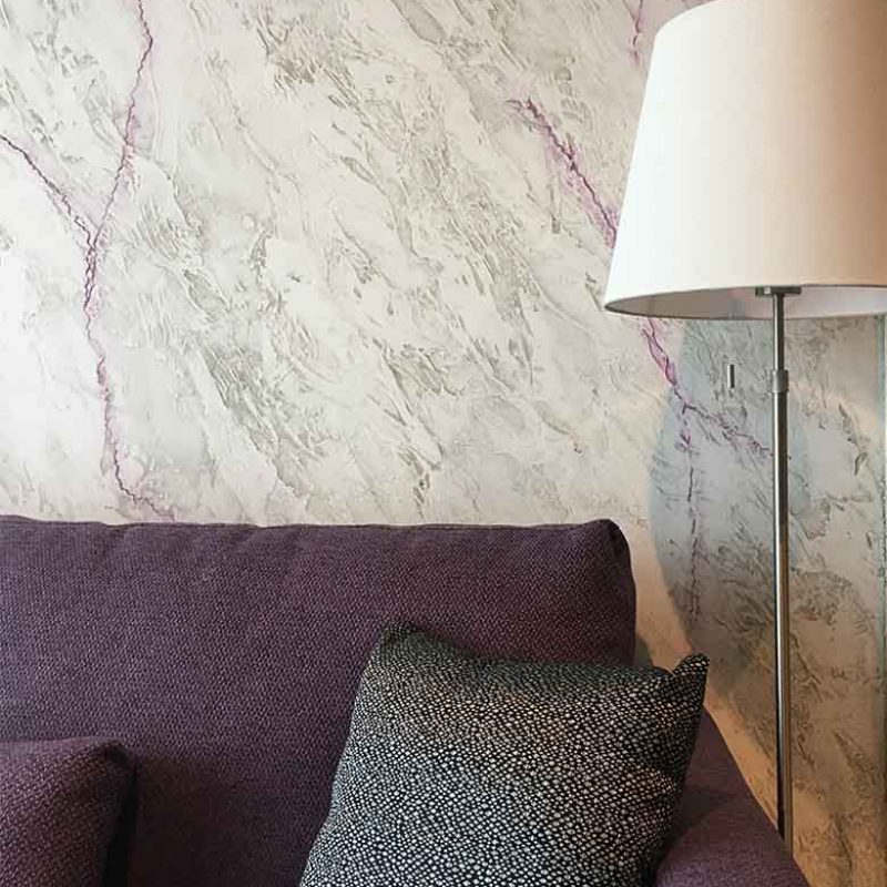 Purple wall decor | Elementi Interiors | Interior Design Bangkok