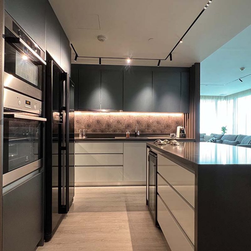 Recessed Light track in kitchen